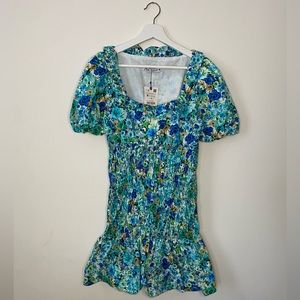 ‘Zara’ Blue Floral Dress (New w Tags)